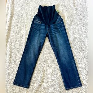Classic Blue Women's Maternity Jeans Size S NWT Slim Straight Ankle length